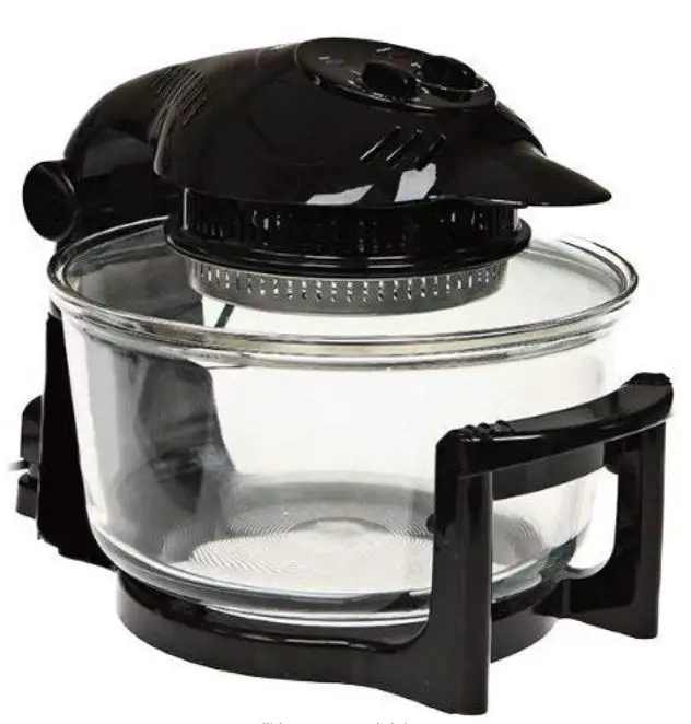 vonshef halogen oven air fryer with hinged lid