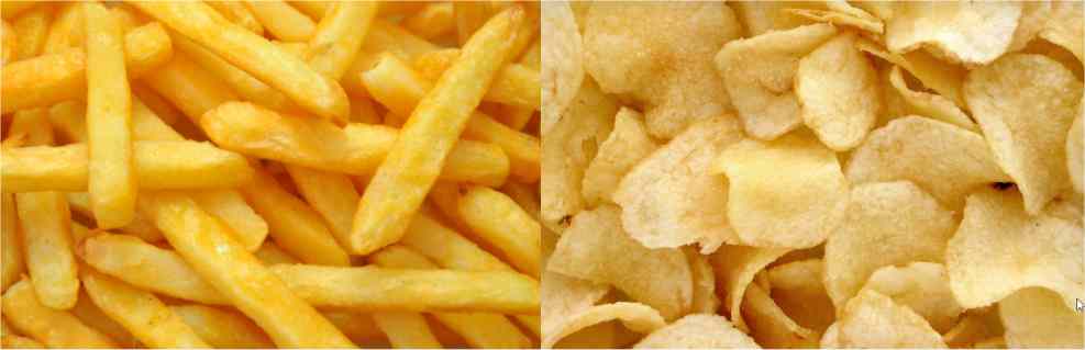 Potato Chips(fries) and Crisps(chips) 