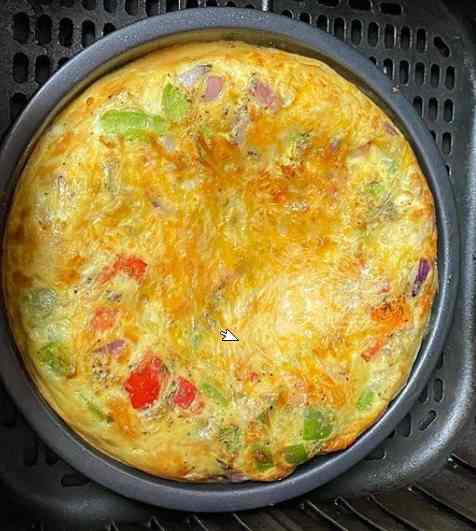 Simple Quick and Tasty Omelette cooked in an Air Fryer